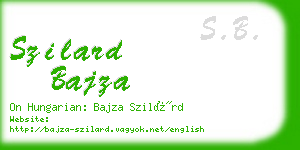 szilard bajza business card